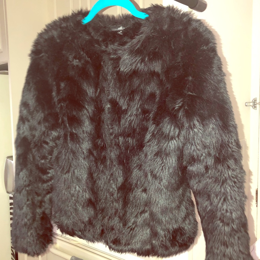 Black Faux Fur Jacket